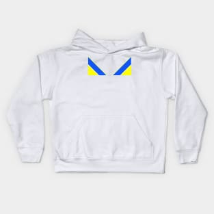 Leeds Retro 1986 - 88 White Blue Yellow Home Kids Hoodie